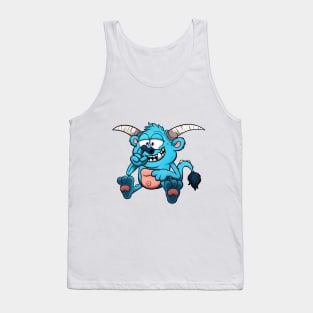 Cute Blue Monster Tank Top